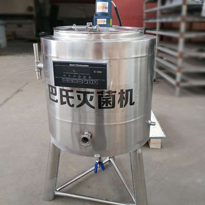新しいヨーグルトのフルーツのミルク棒装置の小さい30lミルクの低温殺菌機械