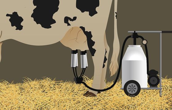 ディーゼル機関の移動式牛携帯用搾り出す機械電気ヤギの真空ポンプ